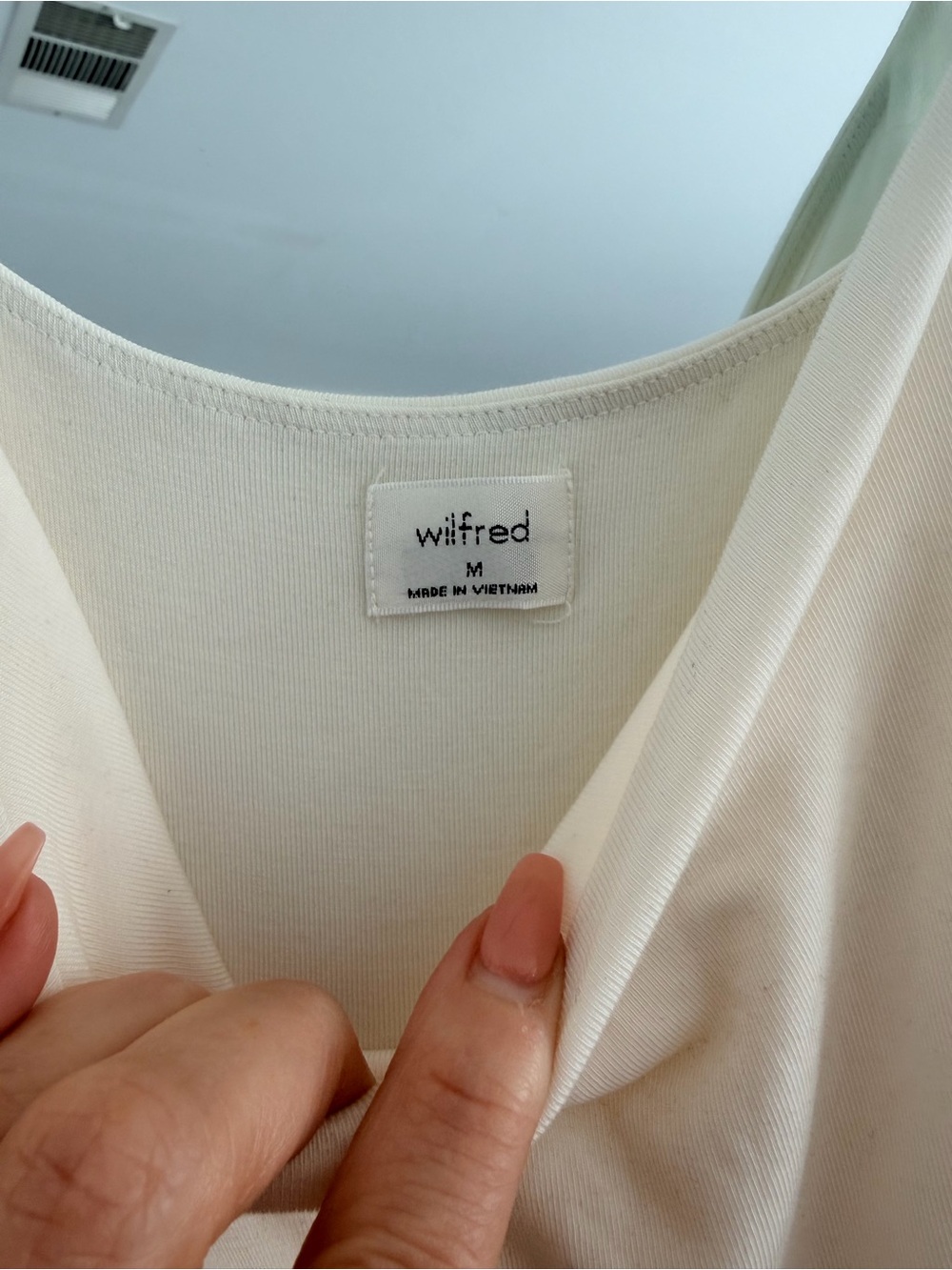 Wilfred Cream Spaghetti Strap Jumpsuit - Picture 3 of 5